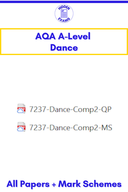 2024 AQA A-Level Dance Papers & Mark Schemes