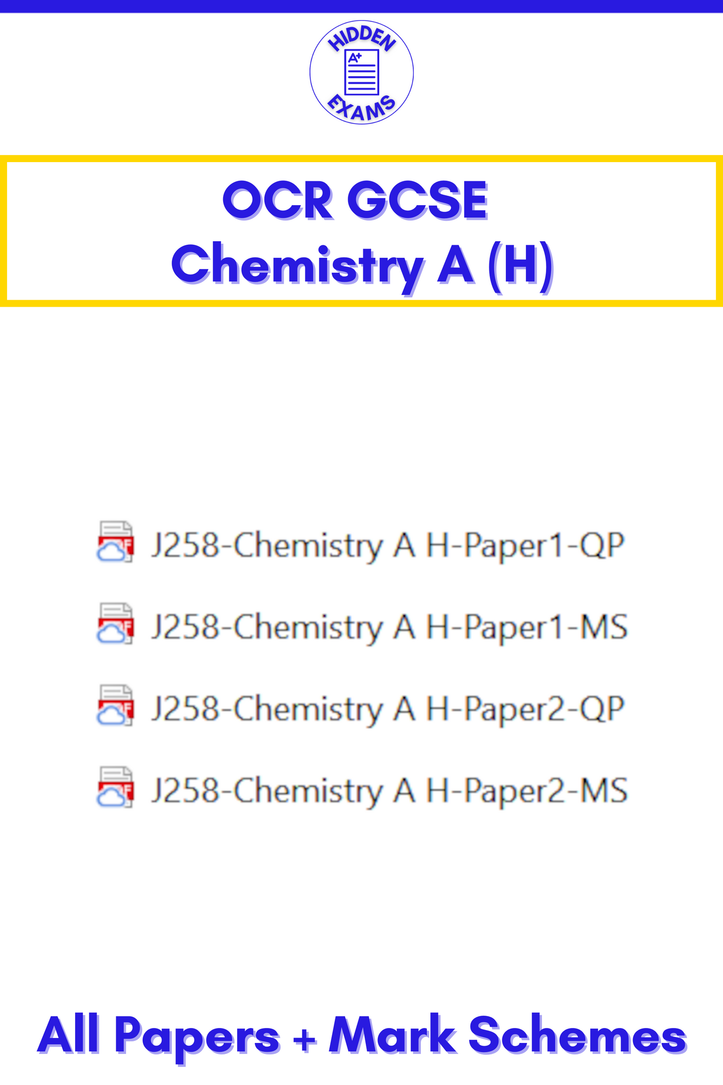 2024 OCR GCSE Papers & Mark Schemes (Set)