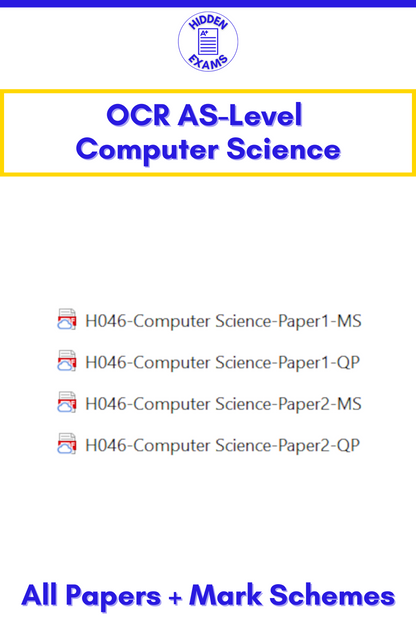 2024 OCR AS-Level Computer Science Papers & Mark Schemes