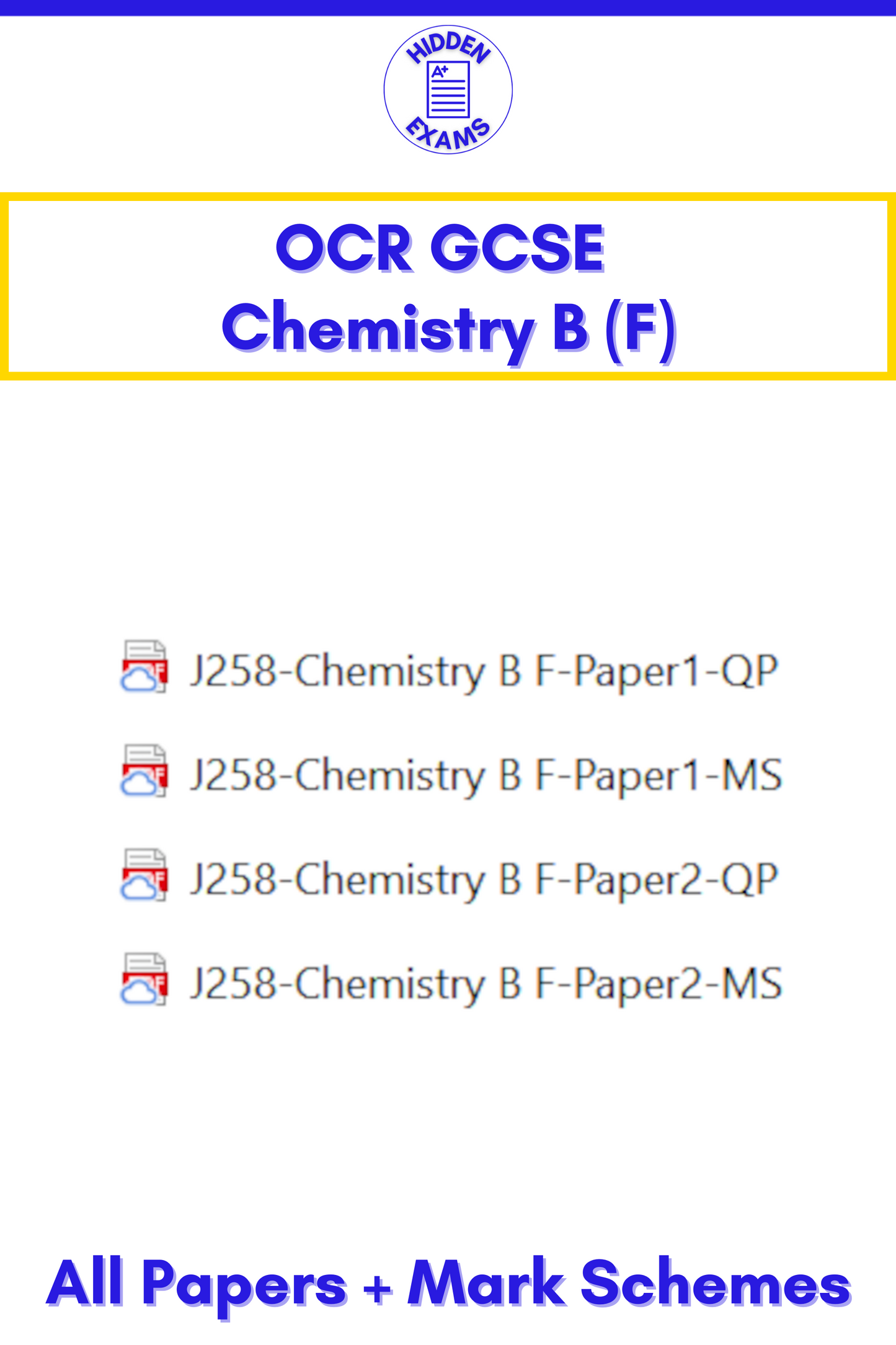 2024 OCR GCSE Papers & Mark Schemes (Set)