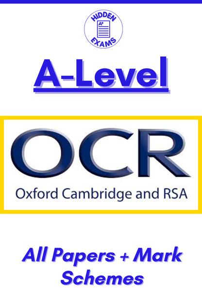 2024 OCR A-Level Papers & Mark Schemes