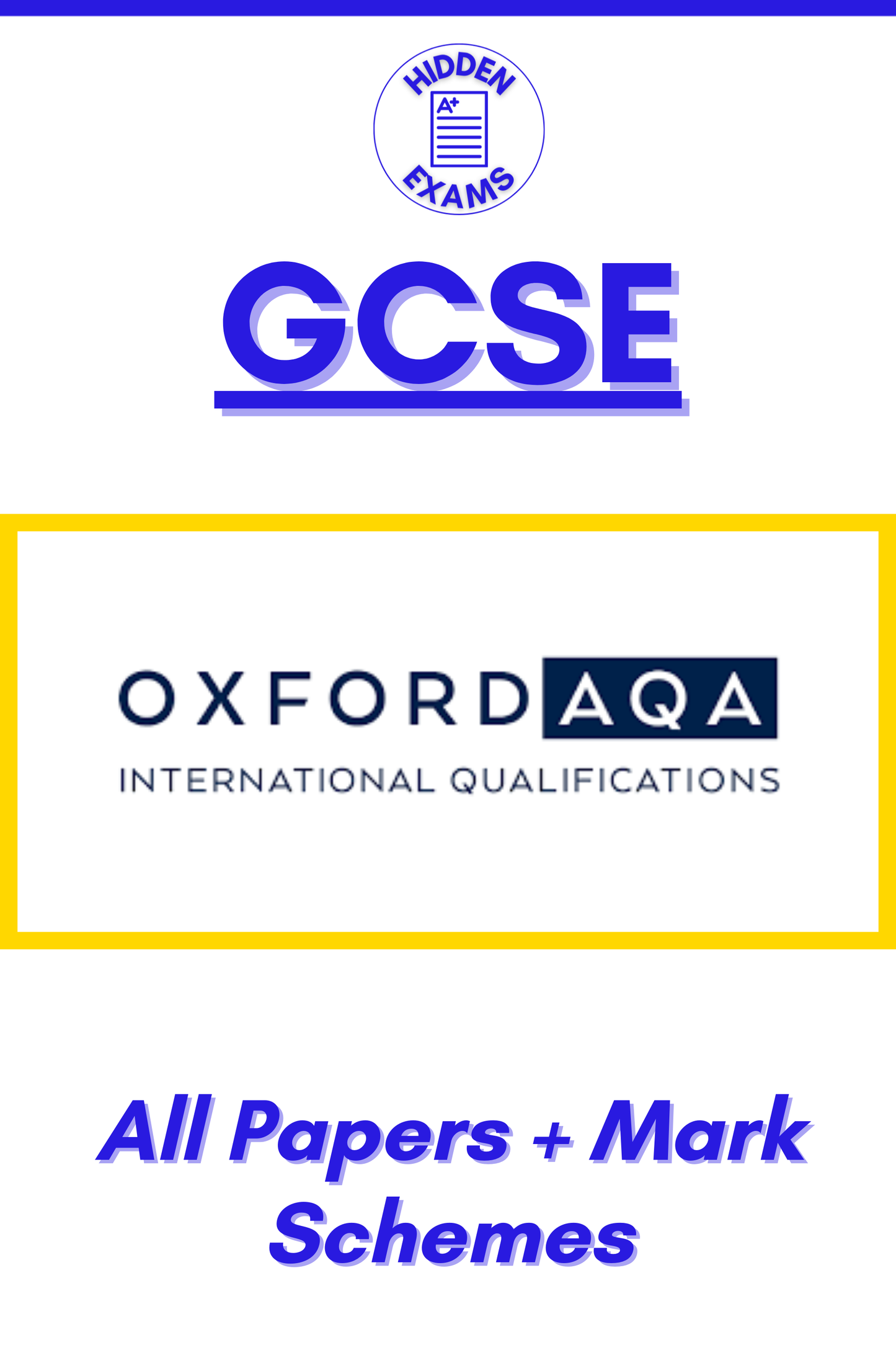 2024 Oxford AQA GCSE Papers & Mark Schemes